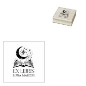 Personalisierte Ex Libris mit einem Buch und Stern Gummistempel (Stempel)