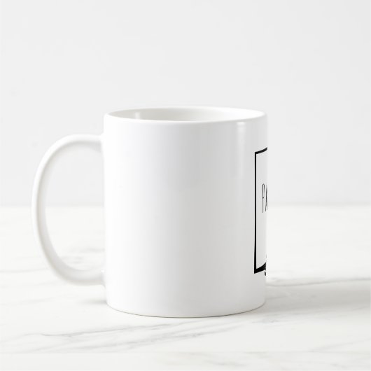 Personalisierte Extravagante Grenze mit Geblüht Kaffeetasse (Links)