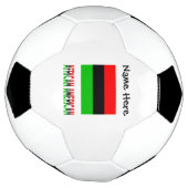 Personalisierte Fahne der Afrikanischen Diaspora Fußball (Gedreht)