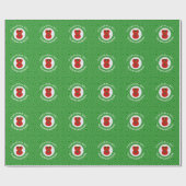 Personalisierte Fahne des marokkanischen Heiligen  Geschenkpapier (Flach)