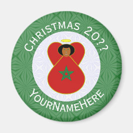 Personalisierte Fahne des marokkanischen Heiligen Magnet