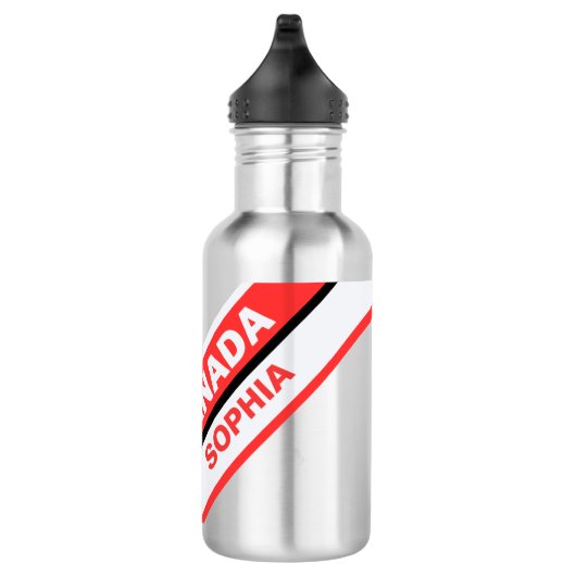 Personalisierte Fahne Patriotic Canada Edelstahlflasche (Rechts)