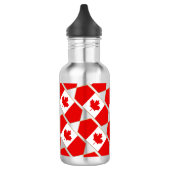 Personalisierte Fahne Patriotic Canada Edelstahlflasche (Links)