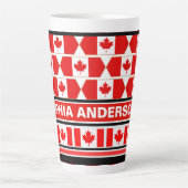Personalisierte Fahne Patriotic Canada Milchtasse (Vorderseite)