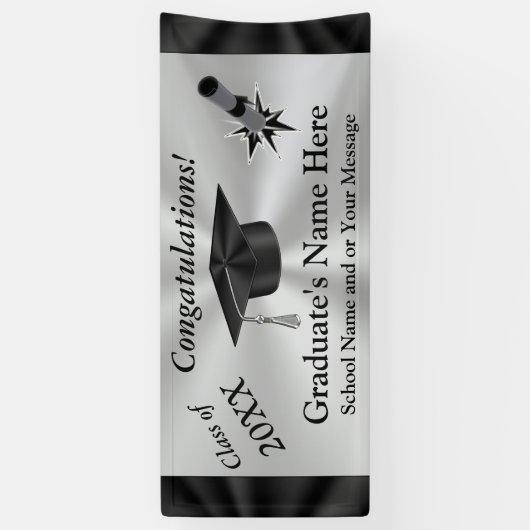 Personalisierte Fahnen für Abschluss, JAHR und Banner (Vertikal)