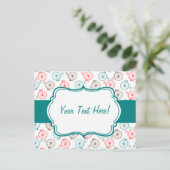 Personalisierte Fahrradkarte Postkarte (Stehend Vorderseite)