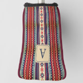 Personalisierte Fair Isle Putterabdeckung Golf Headcover (Rotieren 90)