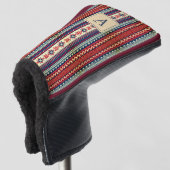 Personalisierte Fair Isle Putterabdeckung Golf Headcover (3/4 Vorderseite)