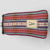 Personalisierte Fair Isle Putterabdeckung Golf Headcover (Vorderseite)