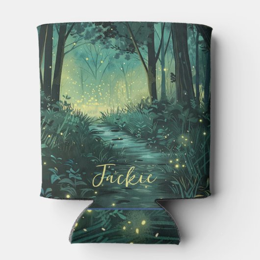 Personalisierte Fairy Forest Fantasy Art Dosenkühler (Rückseite)