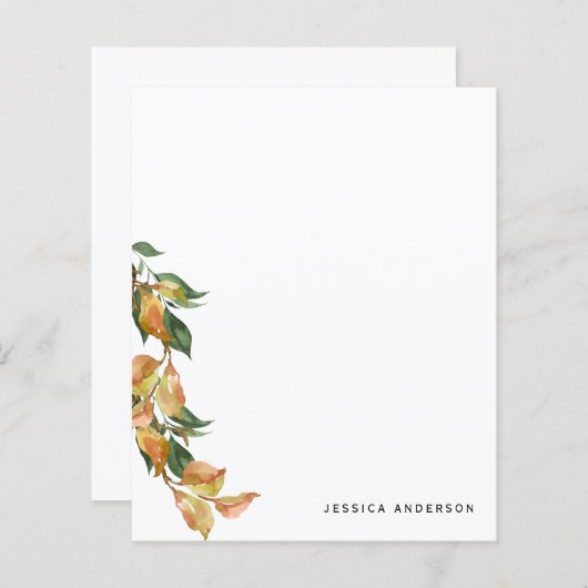 Personalisierte Fall Foliage Individuelle Name Sta (Vorne/Hinten)