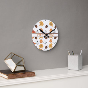Personalisierte Fall-Round-Wall-Uhr Runde Wanduhr
