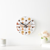 Personalisierte Fall-Round-Wall-Uhr Runde Wanduhr (Zuhause)