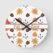Personalisierte Fall-Round-Wall-Uhr Runde Wanduhr (Vorderseite)