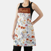 Personalisierte Fall Wasserfarben Garten All-Over- Schürze (InSitu)