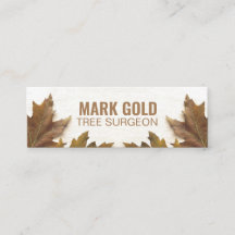 Personalisierte "Fallen Blätter auf Holz" Social M