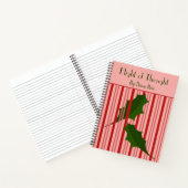 Personalisierte Fallende Blätter, Red Fence Journa Notizblock (Innenseite)