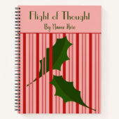 Personalisierte Fallende Blätter, Red Fence Journa Notizblock (Vorderseite)