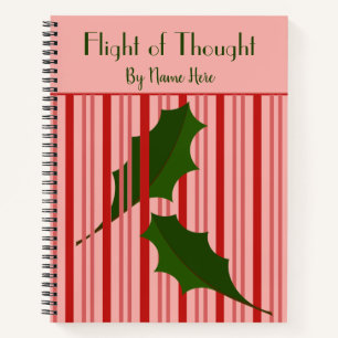 Personalisierte Fallende Blätter, Red Fence Journa Notizblock