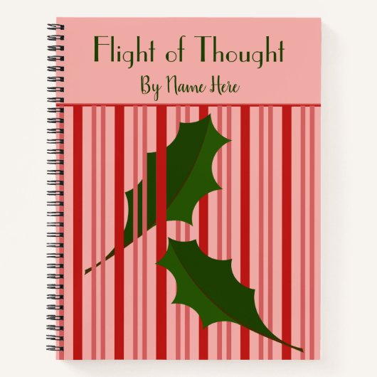 Personalisierte Fallende Blätter, Red Fence Journa Notizblock (Vorderseite)