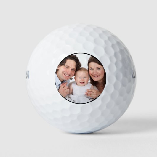 Personalisierte Familie 1 Foto Golfball (Vorderseite)