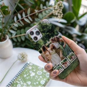 Personalisierte Familie & Freunde 4 Fotos iPhone 15 Pro Hülle