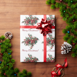 Personalisierte Familie Frohe Weihnachtsgestaltung Geschenkpapier