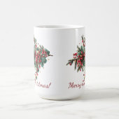 Personalisierte Familie Frohe Weihnachtsgestaltung Kaffeetasse (Mittel)
