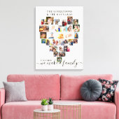 Personalisierte Familie für Herzfotografie Leinwanddruck (Insitu (Wohnzimmer))