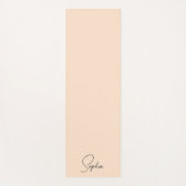 Personalisierte Familie hinzufügen Name Pink Yogamatte (Vorderseite)