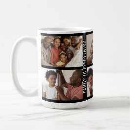 Personalisierte Familie ist alles 6 Fotomaterial Kaffeetasse