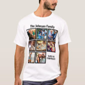 Personalisierte Familie ist alles FotoCollage T-Shirt (Vorderseite)