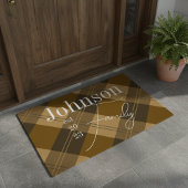 Personalisierte Familie Kariert Fußmatte