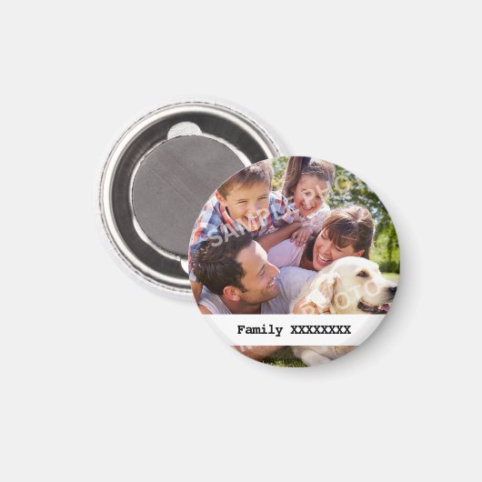 Personalisierte Familie Magnet (Vorderseite/Rückseite)