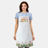 Personalisierte Familie Merry Little Christmas Schürze (Getragen)