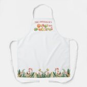 Personalisierte Familie Merry Little Christmas Schürze (Vorderseite)