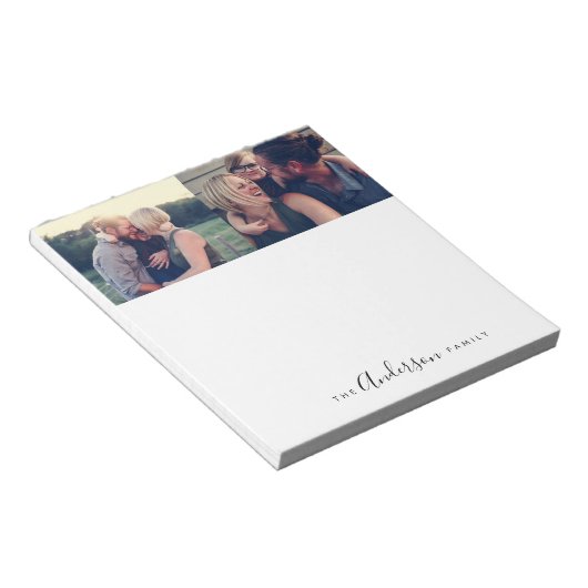 Personalisierte Familie Notizblock (angewinkelt)