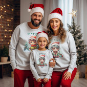 Personalisierte Familie passt Weihnachtself Sweatshirt
