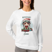 Personalisierte Familie passt Weihnachtself T-Shirt (Vorderseite)