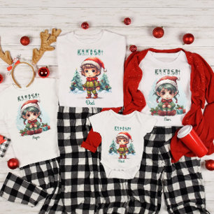 Personalisierte Familie passt Weihnachtself T-Shirt