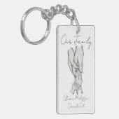 Personalisierte Familie Schlüsselanhänger (Vorderseite links)