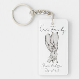 Personalisierte Familie Schlüsselanhänger