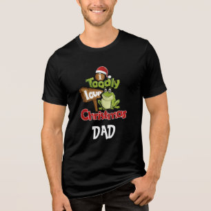 Personalisierte Familie Toadly Liebe Weihnachten V Tri-Blend Shirt