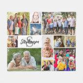 Personalisierte Familie Unique 11 Foto Collage Ein Fleecedecke (Vorderseite (Horizontal))