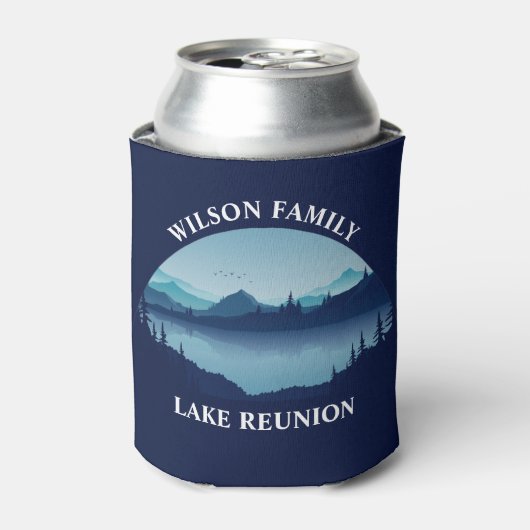 Personalisierte Familie Wiedersehen Blue Lake Vaca Dosenkühler (Kanne Vorderseite)