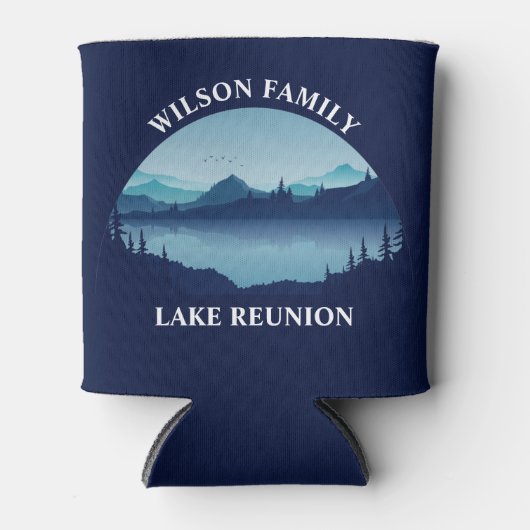 Personalisierte Familie Wiedersehen Blue Lake Vaca Dosenkühler (Vorderseite)