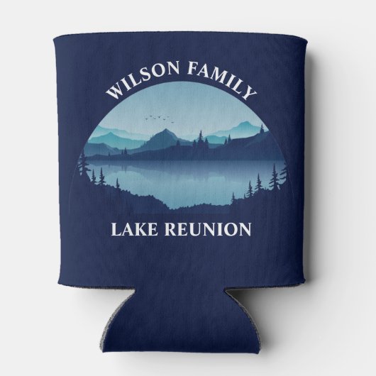 Personalisierte Familie Wiedersehen Blue Lake Vaca Dosenkühler (Rückseite)