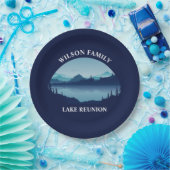 Personalisierte Familie Wiedersehen Blue Lake Vaca Pappteller (Party)