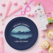 Personalisierte Familie Wiedersehen Blue Lake Vaca Pappteller (Party)