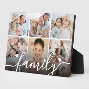 Personalisierte Familien-Foto-Collage Fotoplatte